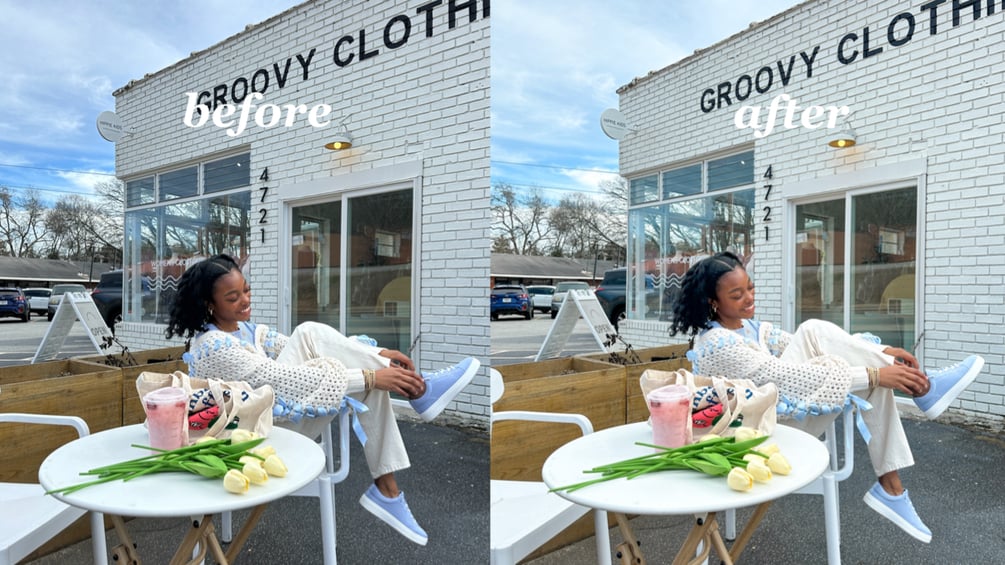 the everyDAY lightroom preset — a warm, soft editing style